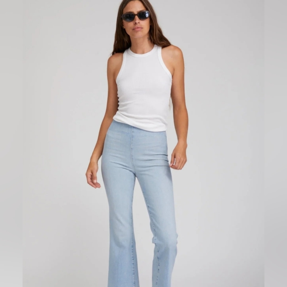SPRWMN Flare Stretch Cotton Pants M